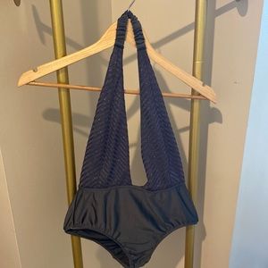 Halter top bodysuit, shimmery